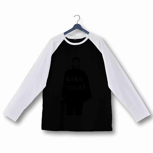 John Wick Movies Hollywood JOHN WICK BABA YAGA Custom Printed Graphic Design Raglan T-Shirt for Women